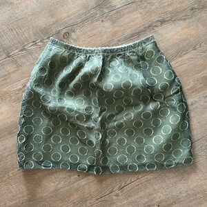 J.Crew Silk Linen Skirt sage green